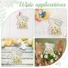 Bunny Shape Cross Stitch Kit Wooden Ornaments Easter Hanging Decor Craft for Home Decor DIY Easter Craft Supplies