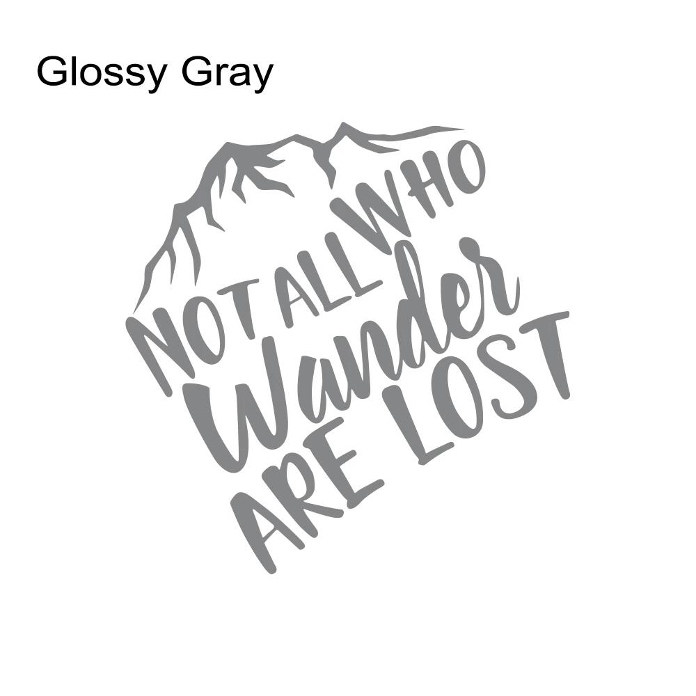 Car Creative Words Stickers Not All Who Wander are Lost Waterproof PVC Vinyl Decal Auto Styling Vehicle Decoration Accessories