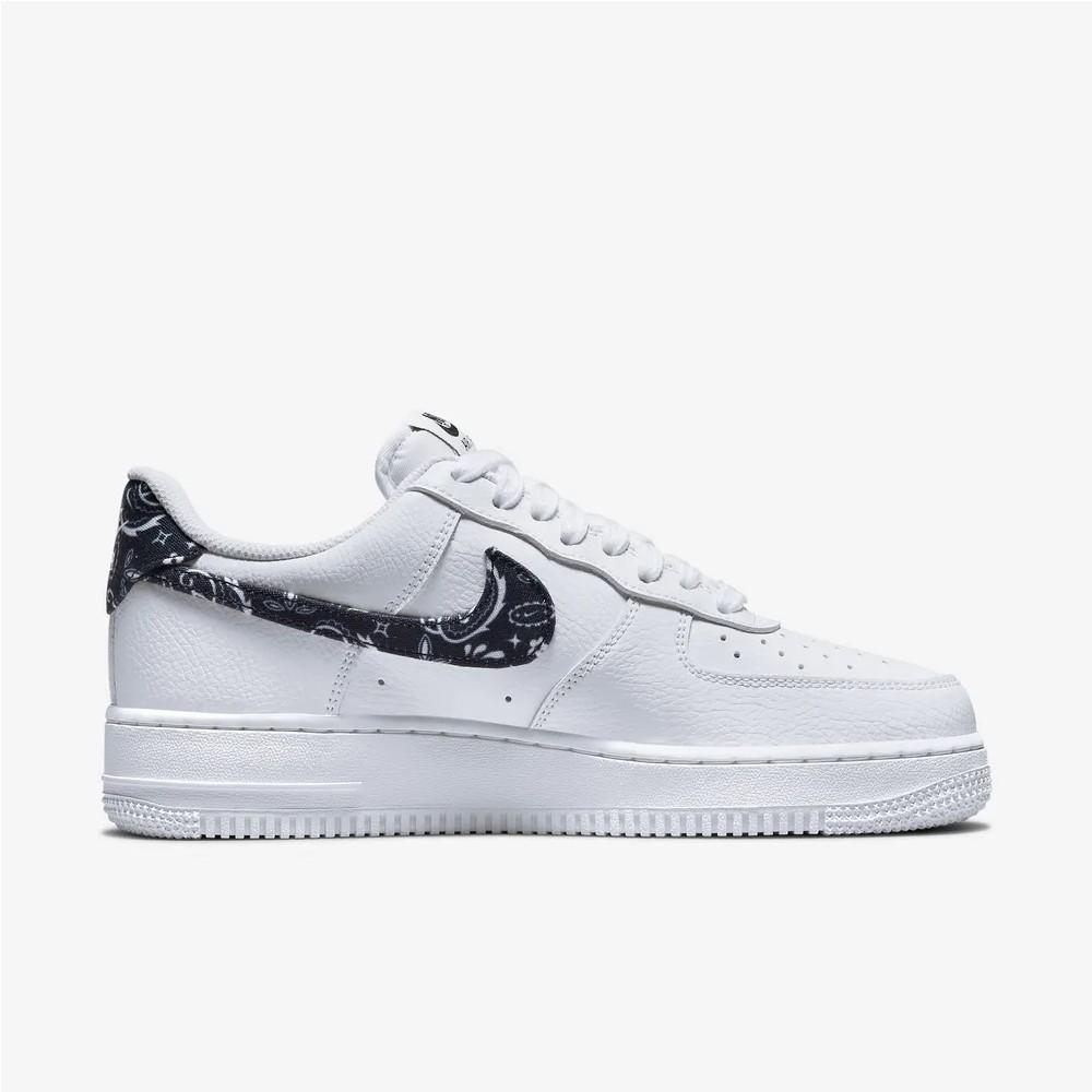 (W) Nike Air Force 1 07 Essential Paisley Swoosh Белый Черный DH4406-101 EUR39/250mm — фото 4