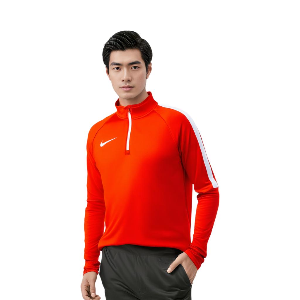Nike Quick-Dry Long Sleeve Running Knit Top Men tops Orange-Red 839347-842