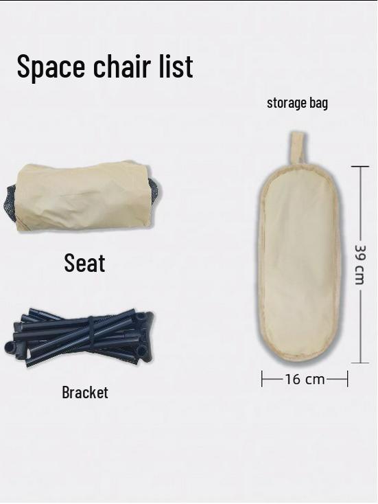 Lightweight Foldable Moon Chair for Outdoor Camping and Fishing