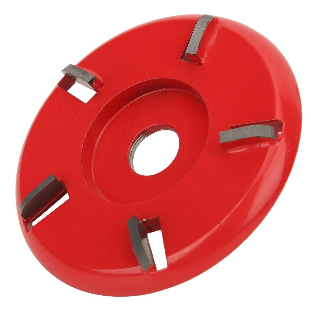 5 Teeth Arc Shaped Wood Cutting Disc Woodworking Angle Grinder Carving Polishing Tool(Red )