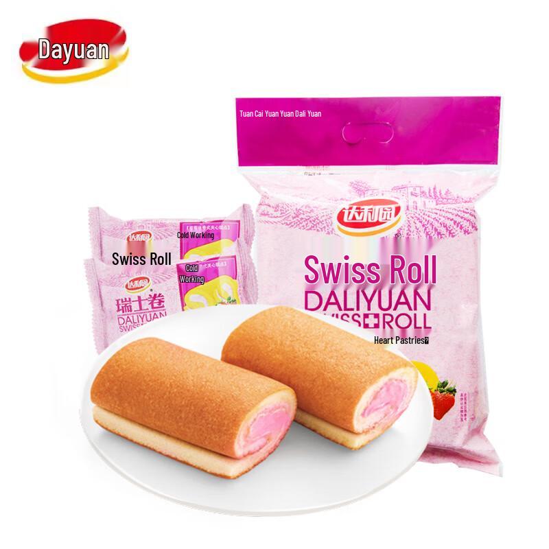 Daliyuan Strawberry Swiss Rolls, 5-Pack (240g each)
