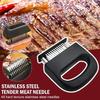 Edelstahl-Nadel Fleischklopfer Hammer Werkzeug mit ergonomischem Griff für Steak Marmoriertes Rindfleisch Küchen Kochzubehör Weichmacher