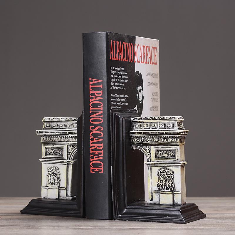 American Personality Roman Colosseum & Triumphal Arch Bookends - Study Room Decorative Ornaments