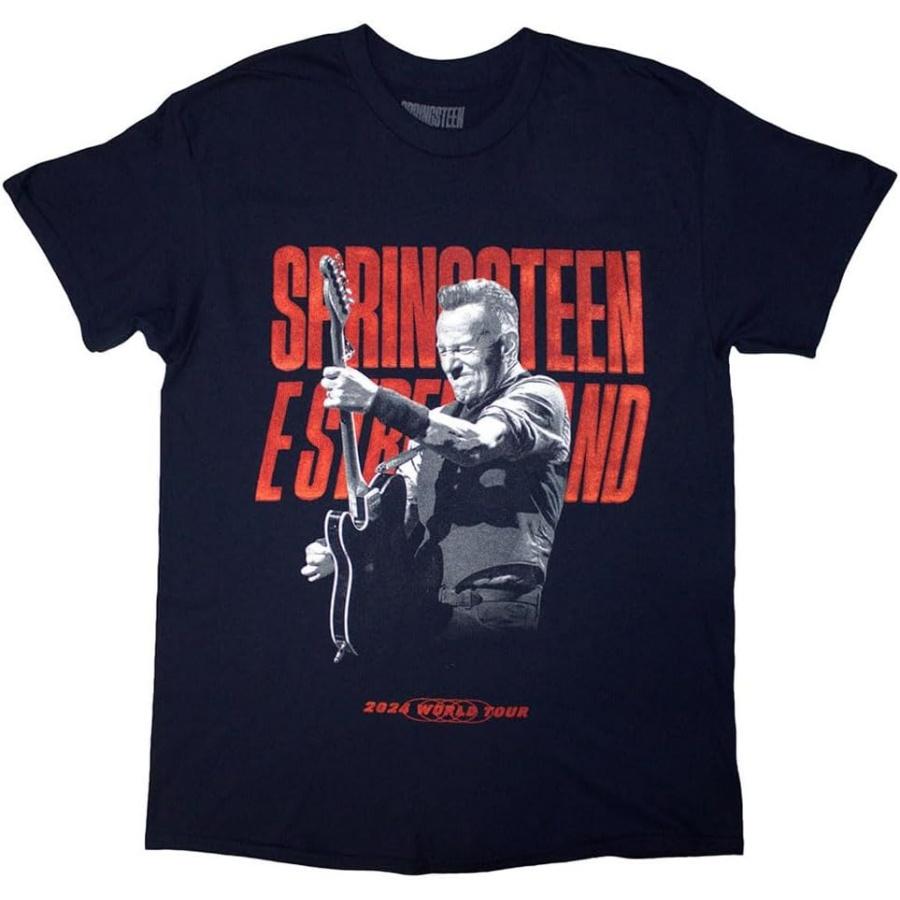 Bruce Springsteen 24 Guitar Photo T Shirt Navy XXXXXL чёрный