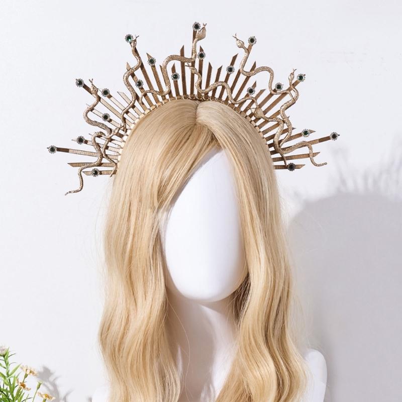 Mystical Snake Gothic Headwear Cosplay Hair Accesories Fashion Costume For Halloween Parties And Themed Event