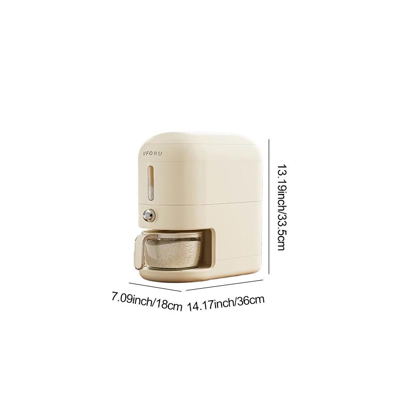 Large Capacity Rice Bucket Storage Bucket Sealed Dustproof Moisture-proof Food Grade Rice Bowl Kitchen Press Type Organizer Box