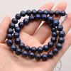 1String, Black Near Round Pearl 8-9mm, Fashion Women Natural Freshwater Pearl Beads for Jewelry Making DIY Crafts, Luxury Bulk Gifts 36cm