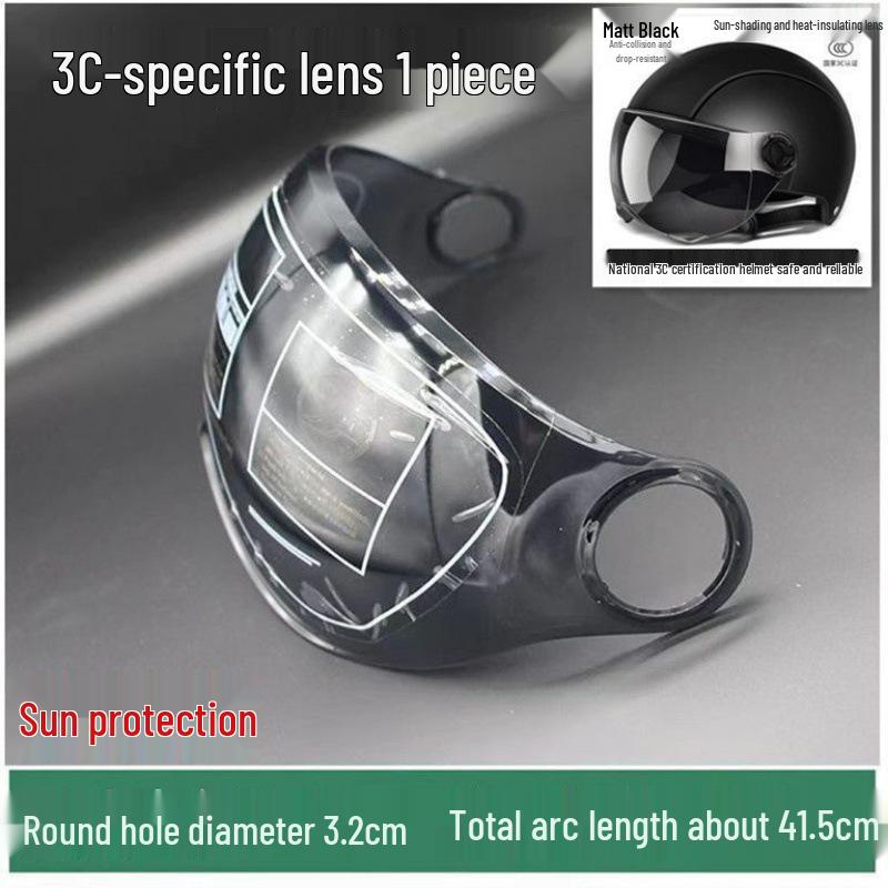 

Несертифікований дихаючий мотоциклетний напівшолом для чоловіків та жінок - Літній захист від сонця Thickened EPS Cushion