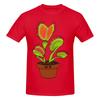 Botanical Plant Carnivorous Plant Dionaea Musciplua Not Pilling Tshirt Urban Casual Lazy Feeling Tees
