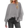 Sleeve Sweaters For Women Casual Crewneck Knitted Fall Winter Loose Pullover Cute Sweater Tops