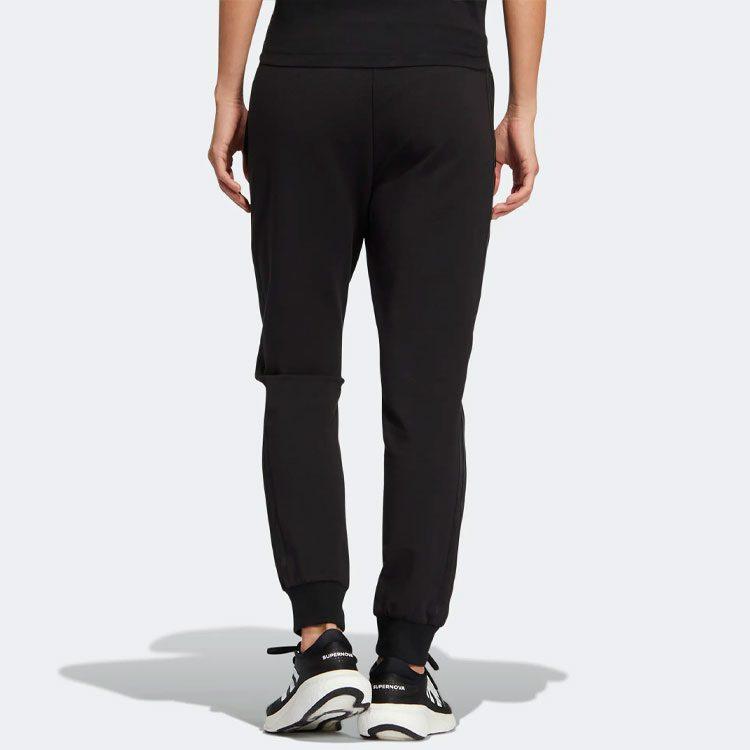 Adidas Knitted Sweatpants Women's Black Moderate Cuffed Pants HM7067