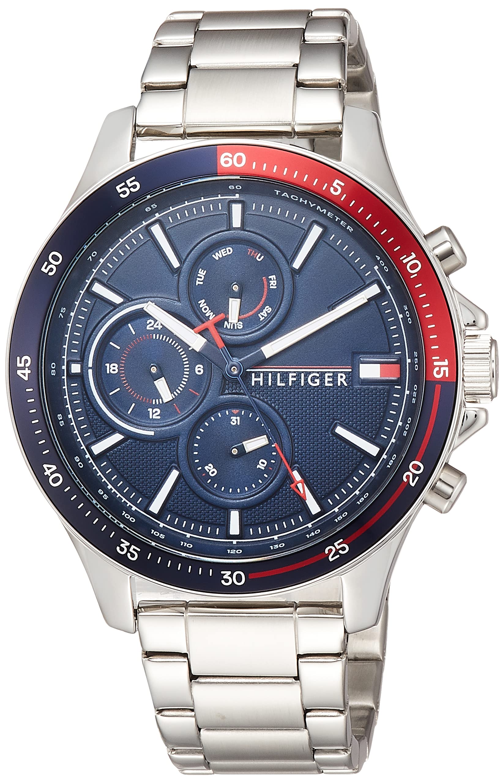 Часы BANK 1791718 Серебристые [Tommy Hilfiger] Мужские [Б/у]