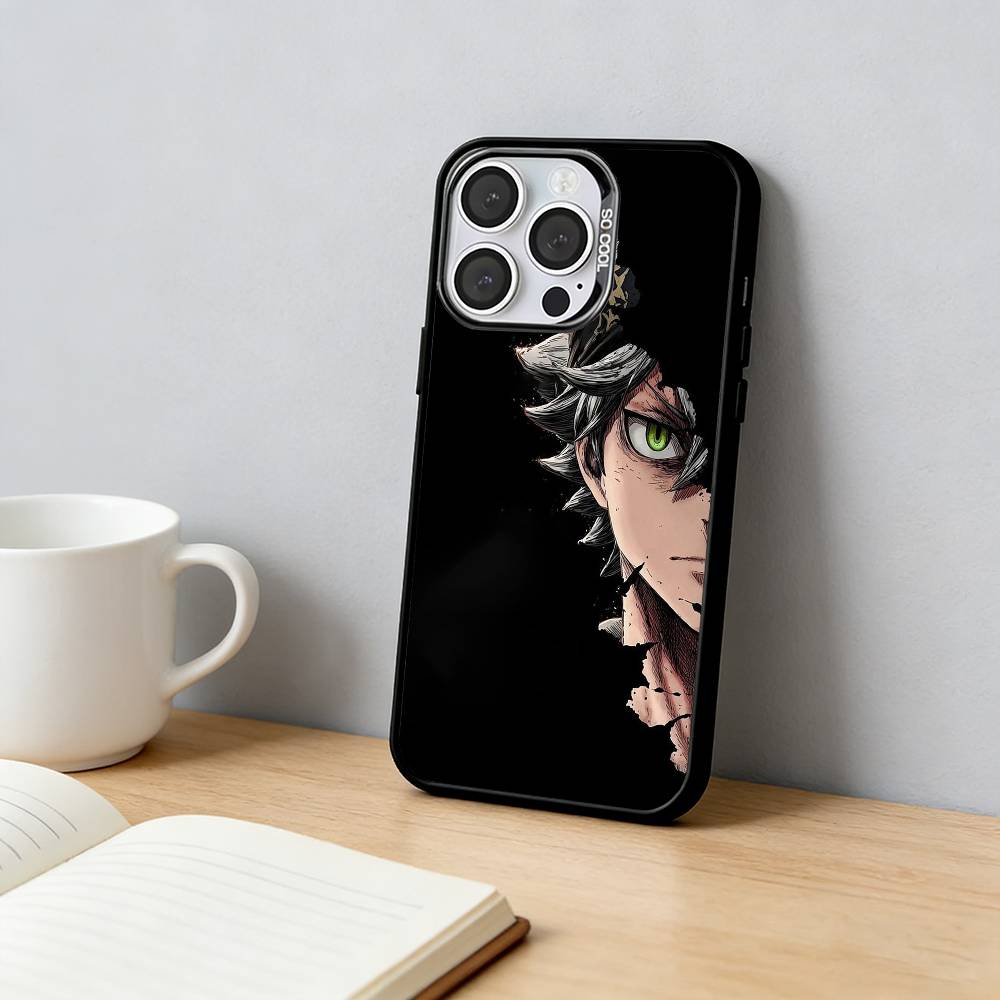 

Аниме B-Black C-CloverS Логотип Чехол для телефона Для iPhone 17,16,15,14,13,12,11 Plus,Pro Max,XS,Красочный Серебряный Чехол для телефона Funda Cover iPhone16pro