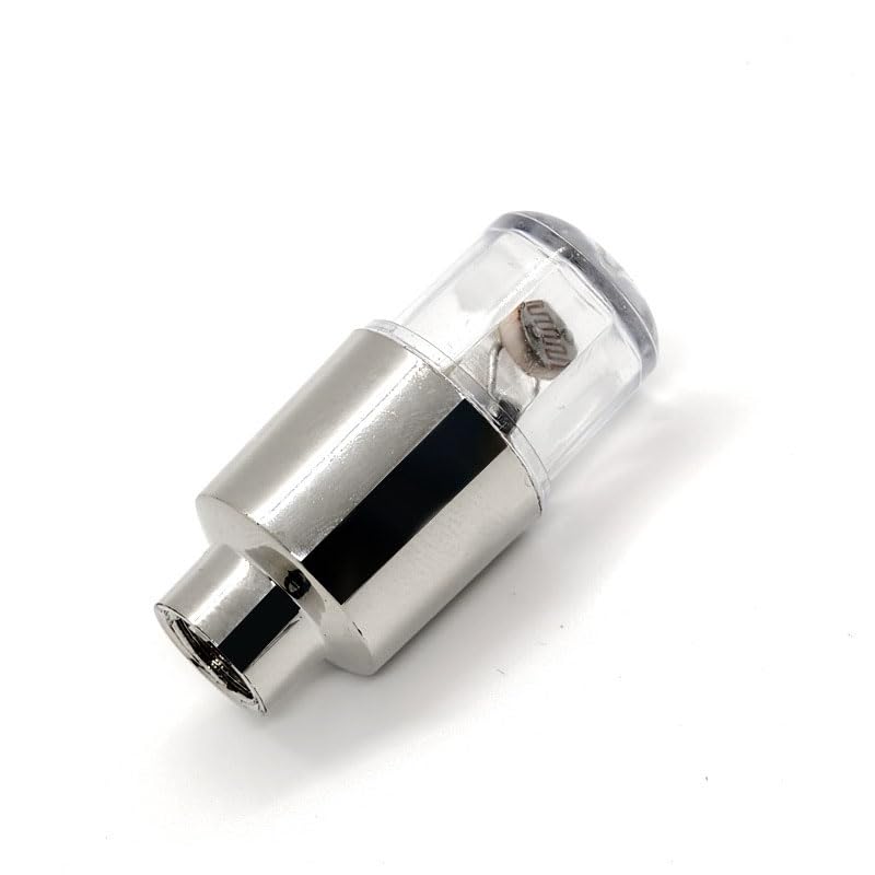 2 Stück Auto Reifenventilkappe LED Birnenkappe Intelligenter Dualsensor Reifenlicht Cool