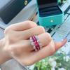 Beautiful Pink Zircon Ring for Women High Quality Colored Zircon Jewelry Wedding and Engagement Rings Women Rings
