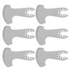 6Pcs Oscillating Saw Blades Sickle Shape Universal Diamond Carbide for Tile Masonry Removal