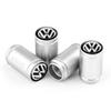 2026 Hot Valve Stems Caps 4PCS 3D Metal Tire Valve Caps Car Tyre Air Stems Cover Decorate For VW Volkswagen GTI Golf 7 Passat R Polo Pass ET1