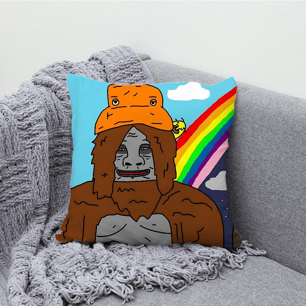 Sassy the Sasquatch Pillow Case Soft Cushion Cases for Farmhouse Sofa Decor Home Decorations and Protector Pillow Case