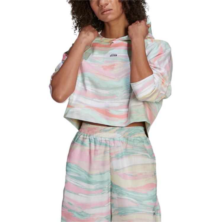 Adidas Originals Comfortable Casual Hoodie Women Hoodies Colorful GN4292