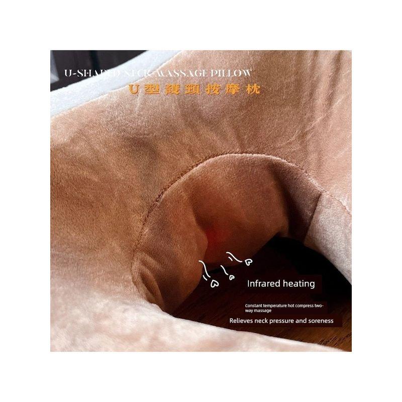 Precision U-Shaped Cervical Spine Massage Pillow for Shoulder, Neck, Waist, and Neck, Home Electric Multifunctional Massage Pillow for Office Use