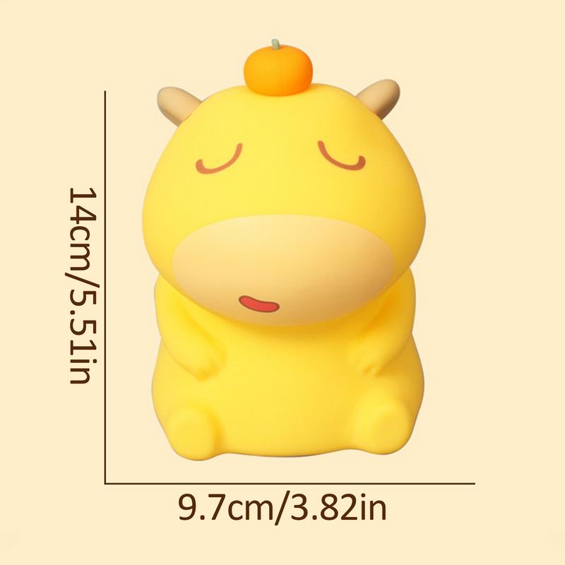 Silicone Night Light USB Silicone Capybara Cute Lamps Living Room Decoration For Girls Kids School Offices Dorms Bedrooms