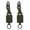 2 PCS Easy Pull Buckle Keychain Olecranon Buckle Stretchable Quick Release Buckle Key   for Bag Pants