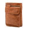Vrijetijd Multifunctionele 7-inch Echte Lederen Telefoon Tas voor Mannen, Olie Was Leer Buiten Koeienhuid Retro Taille Kleine Hangende Tas