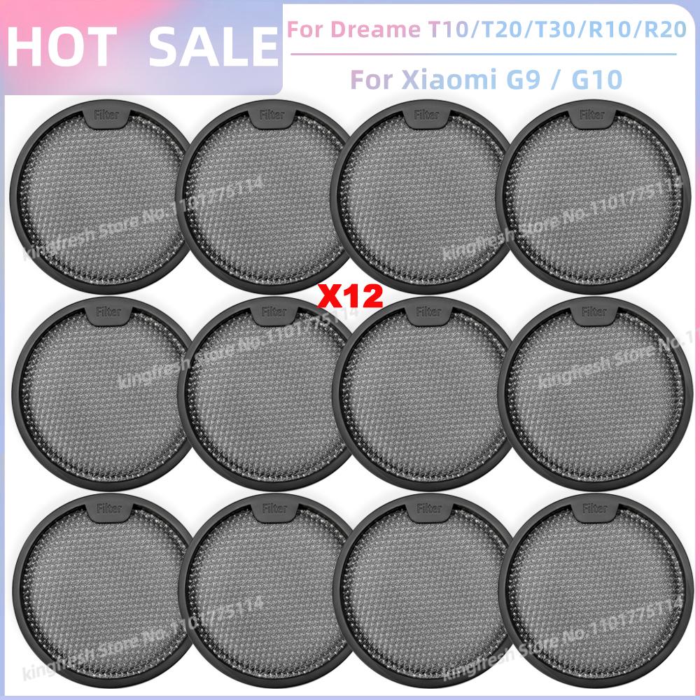 Fit For Dreame T10 / T20 / T20 Pro / T30 / T30 Neo / R10 / R10 Pro / R20, Xiaomi G9 / G10 Replacement Parts Pre Post Filter