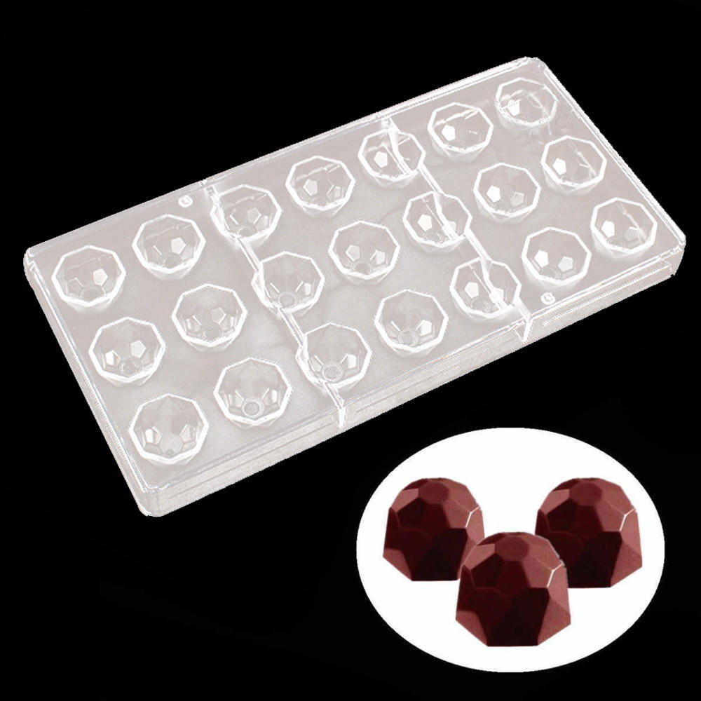 Clear Hard Chocolate Maker Polycarbonate DIY 21 Diamond Candy Mold Mould YEHN Clear Hard Chocolate Maker Polycarbonate DIY 21 Diamond Candy Mold Mould YEHN