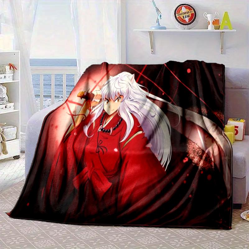 Anime Sessho-maru Blanket Flannel Blanket for Bed, Sofa, Camping, Hiking, Picnic Essentials, Gift for Family Fan Gifts
