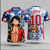 One Piece's Zoro Graphic T-shirt Japanese Anime Football Jerseys Sports Dry Quickly Men's T-Shirt Children's Clothing Tee Woman