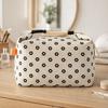 Interior Pockets Printed Food Handbag Floral Printed Picnic Bag Floral Corduroy Lunch Bag  Hiking