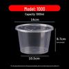 Round Disposable Plastic Bowl with Lid for Fresh-Keeping