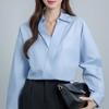 NaVaVa V Neck Collar Long sleeVe Shirt Nb2919