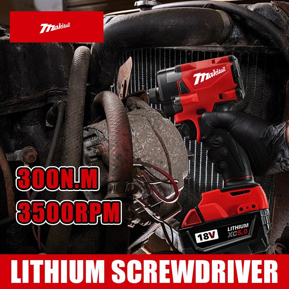 multi-fit impact driver long life strong driving force easy to control 20v rechargeable power tool for Milwaukee battery pin