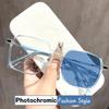 Smart Outdoor Color Changing Myopia Eyewear Men Women Luxury Photochromic Glasses Unisex Trendy Near Sight Eyeglasses 0 To -6.0
