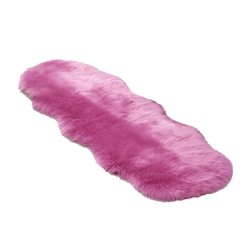 Plush Carpet Mat for Living Room, Bedroom, Sofa, or Bay Window - Imitation Wool, Light Luxury