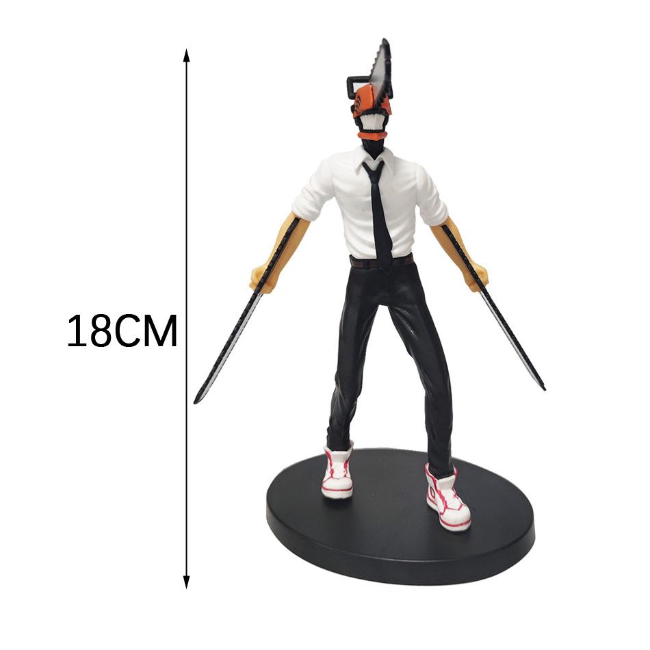 18cm Chainsaw Man Denji Anime Figur Denji/Power Action Figur Erwachsene Sammlerstück Modell Puppe Spielzeug 1560 Gelenkig Positionierbar Detailliert Beweglich Maßstab