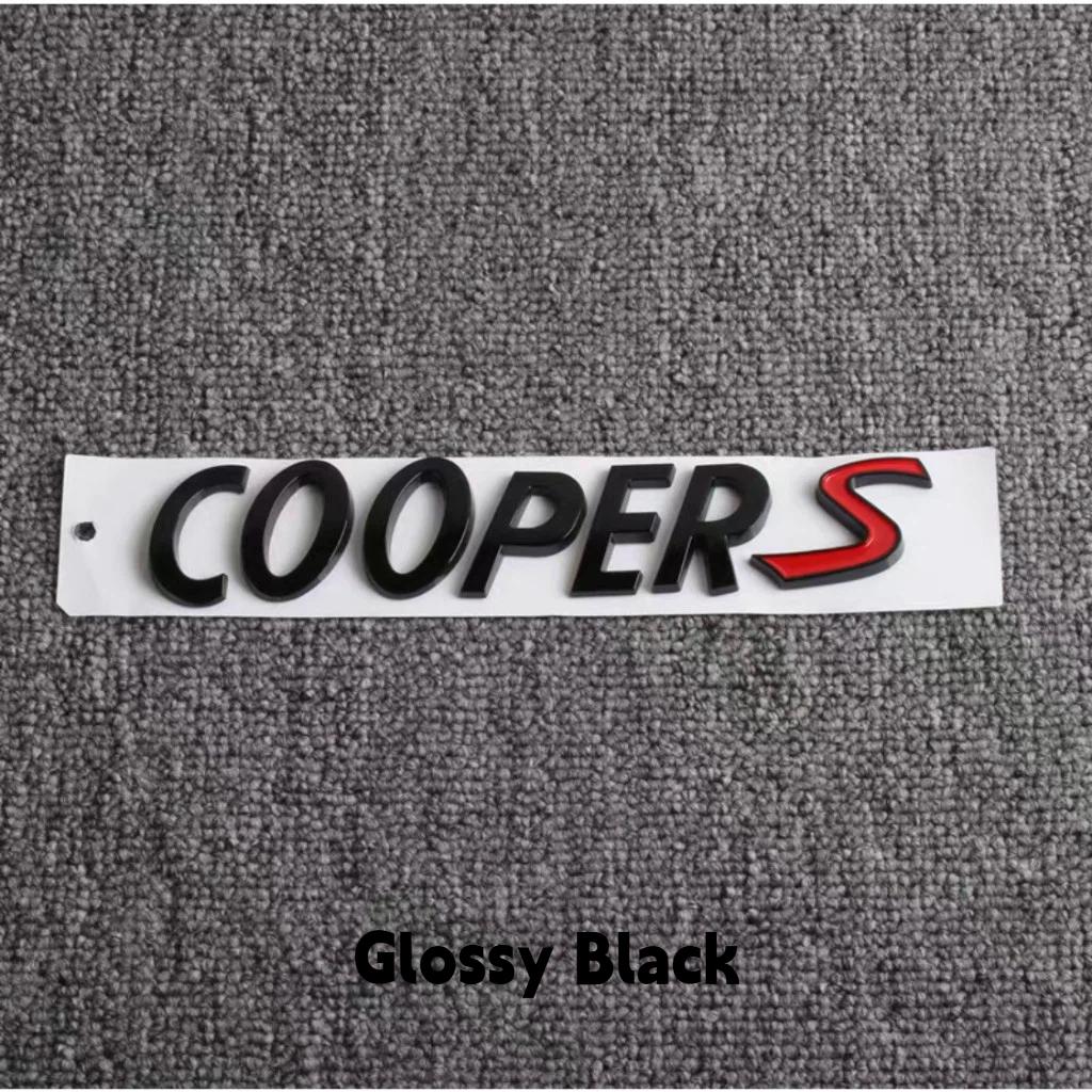 MINI 3D ABS CooperS Car Logo Letter Emblem Rear Tail Box Label Sticker