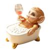 Monkey Figurine with Distinct Animal Character and Textured Form, Display Accent for Studies, Bedrooms, Desks, and Shelves