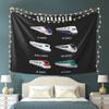 Japanese Shinkansen Bullet Trains Tapestry Wall Hanging Aesthetic Home Decor Tapestries for Living Room Bedroom
