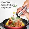 2 In 1 Stainless Steel Salt and Pepper Grinder Set Double Head Salt and Pepper Grinder Manual Salt and Pepper Mill Grinder New