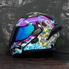 JIEKAI Flip-Up Motorcycle Helmet Women Couples Dual Lens Full Face Scooter Riding ABS Material