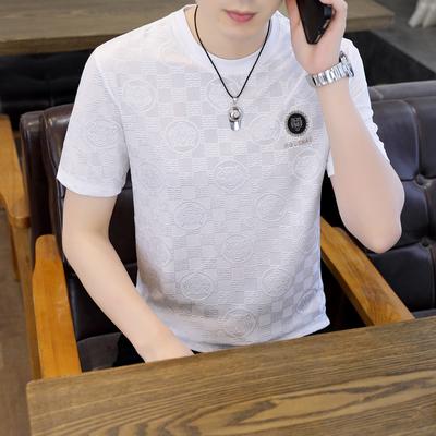 Sommer Neues Schnelltrocknendes Herren-T-Shirt Trendiges Junges und Mittelalterliches Slim Fit Halbarm Dünnes Unterhemd