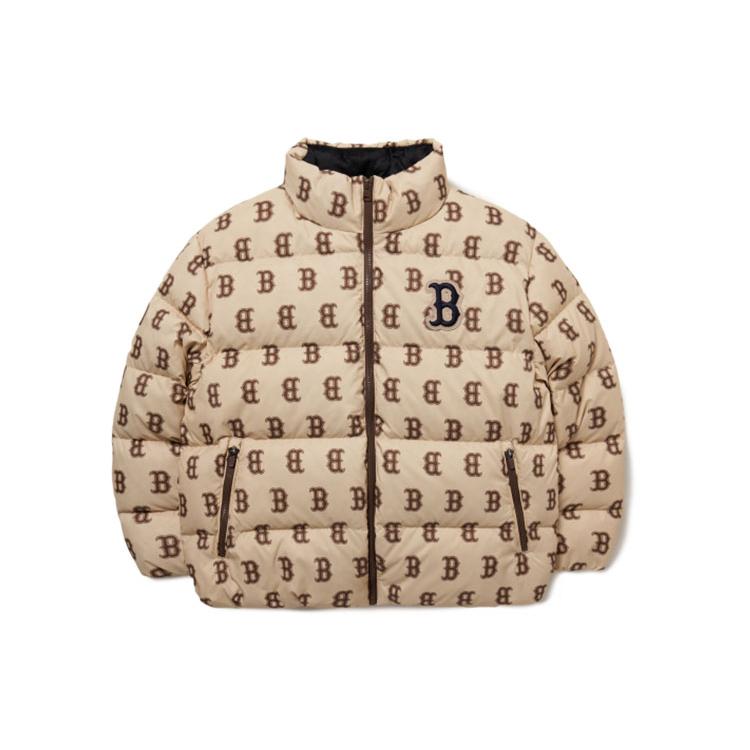 New MLB Down Jacket Cropped Unisex Khaki 3ADJM0116-43BGS