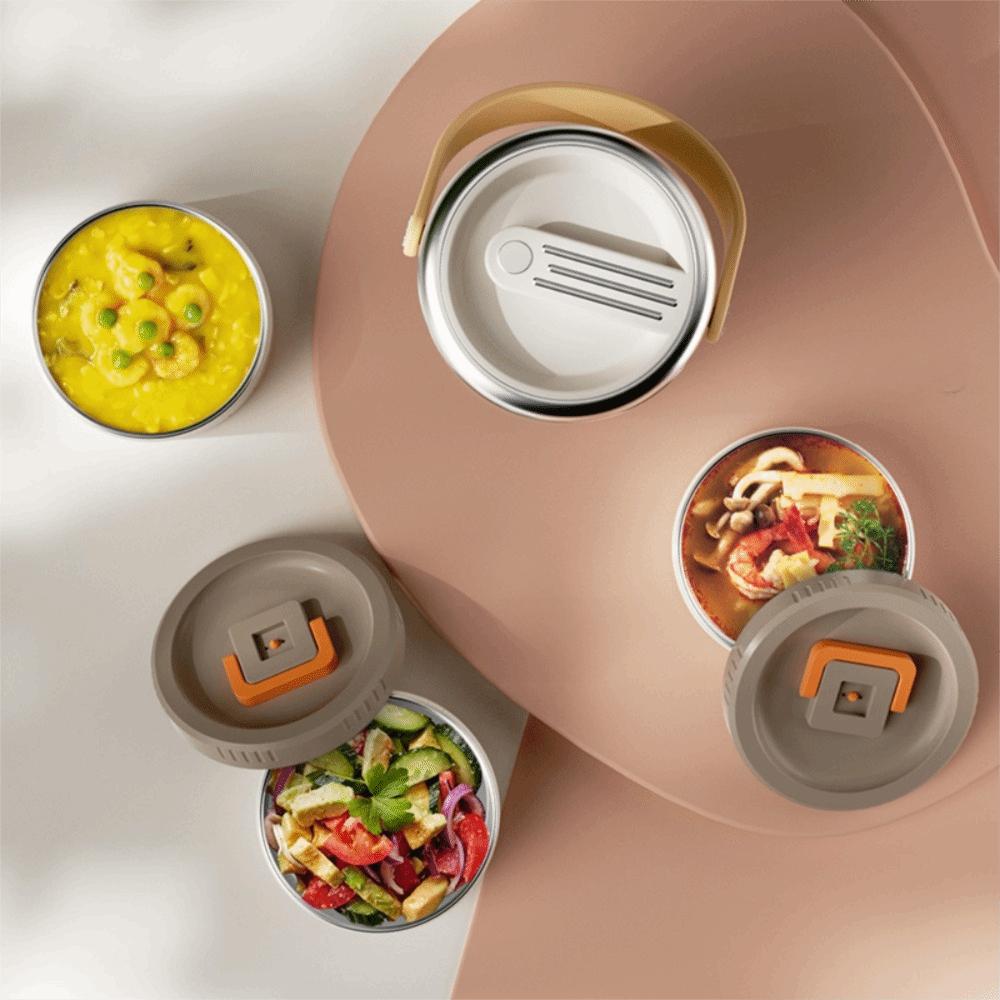 Long-lasting Heat/Cold Retention Vacuum Insulated Food Jar Thermal Lunch Box Outdoor