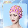 Flower Floral Petal Swim Cap Long Hair Swimming Hat Beach Swimming Cap Swimming Cap  Water Sports