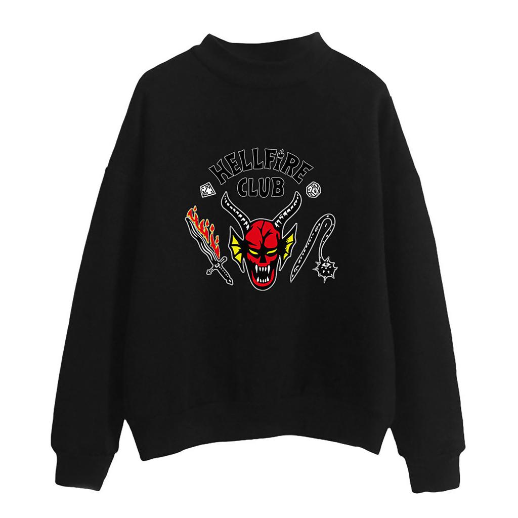 Stranger Thing S 4 Hellfire Club & Waffen Langarm-Oberteile für Männer